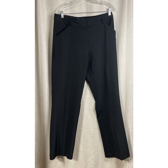Nike Golf Dri-Fit Tech Pants Mens Size M Black Flat Front Athleisure Casual - Picture 1 of 6